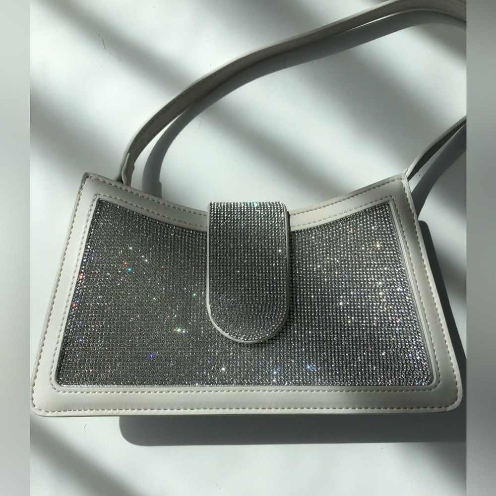 Silver Rhinestone ANNA bag